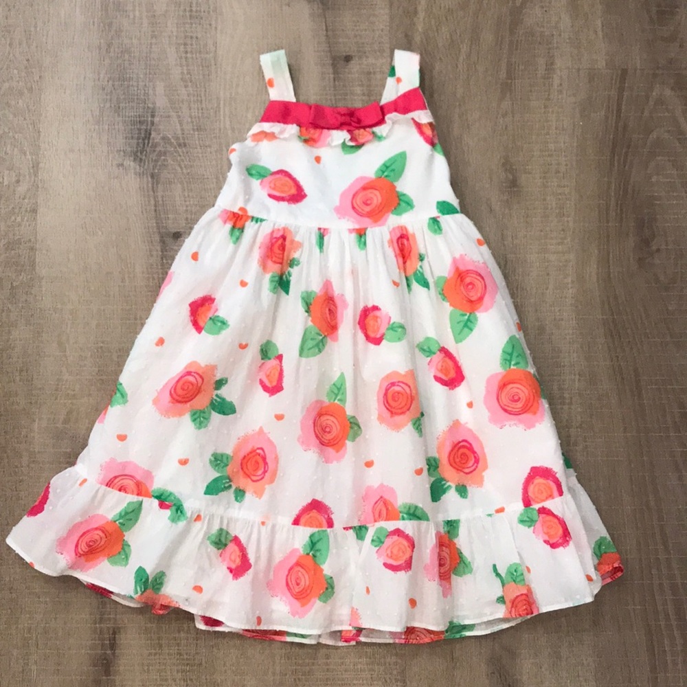 Size 5 PinK & White Floral Sun Dress